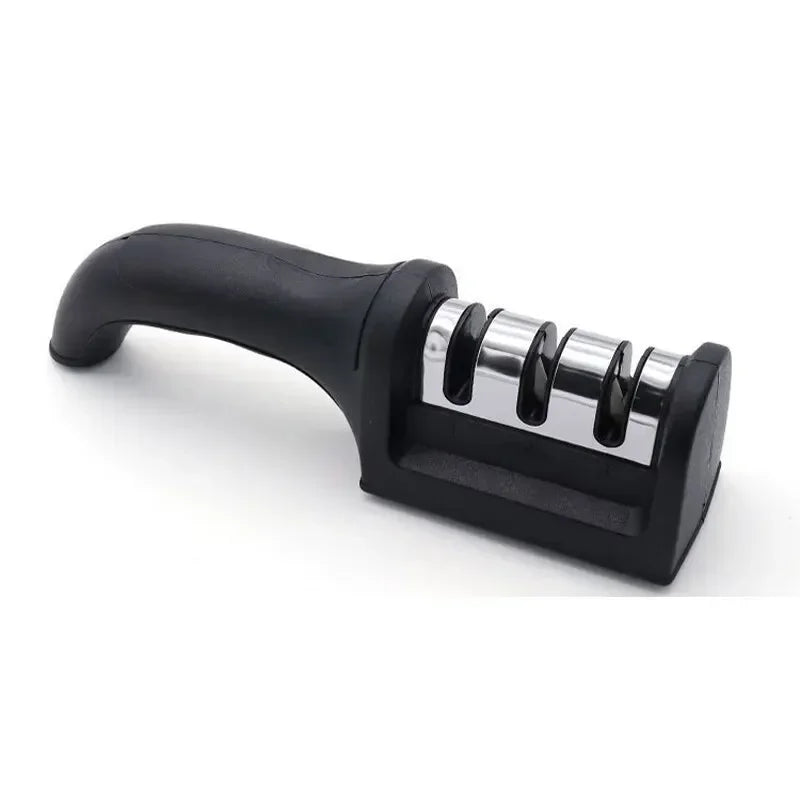 Afilador de Cuchillos de 3 Etapas - Acero Inoxidable y Cerámica