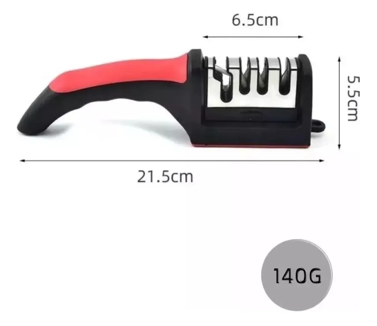 ¡2x1! Afilador de Cuchillos de 3 Etapas - Acero Inoxidable y Cerámica