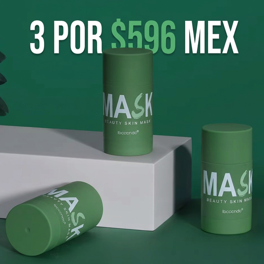 3X Mascarilla en Stick de Té Verde para Puntos Negros y Poros Limpios 40 g
