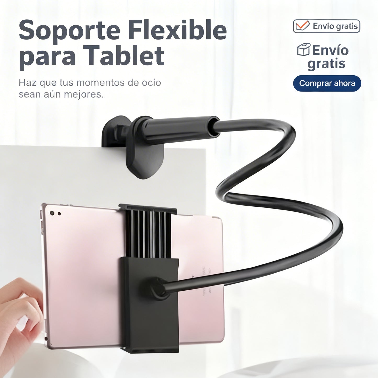 Soporte Flexible “Lazy Arm” para Celular y Tablet – Ultra Cómodo