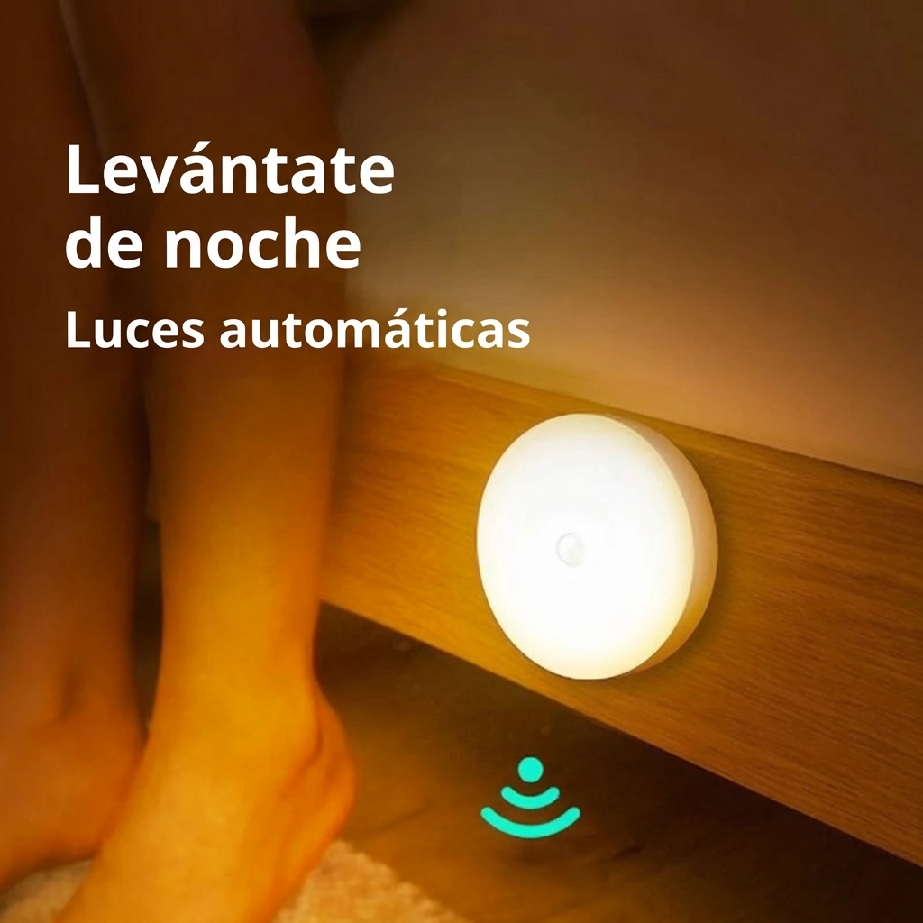 Luz LED con Sensor de Movimiento Inalámbrica - ¡Adiós a los Tropiezos!