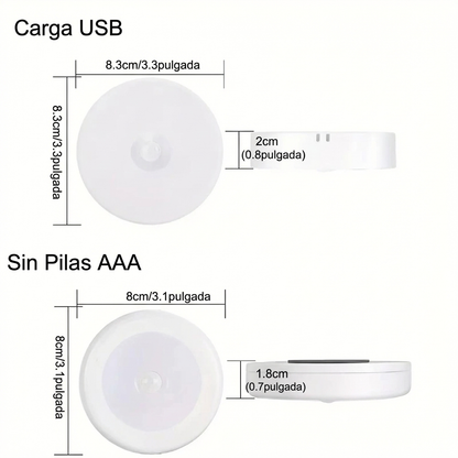 3 pcs Luz LED con Sensor de Movimiento Inalámbrica - Solo $519 MXN